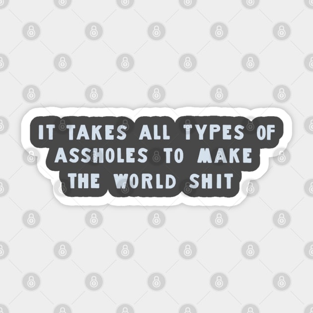 World Is Shit Sticker by BUSINESS CASUAL